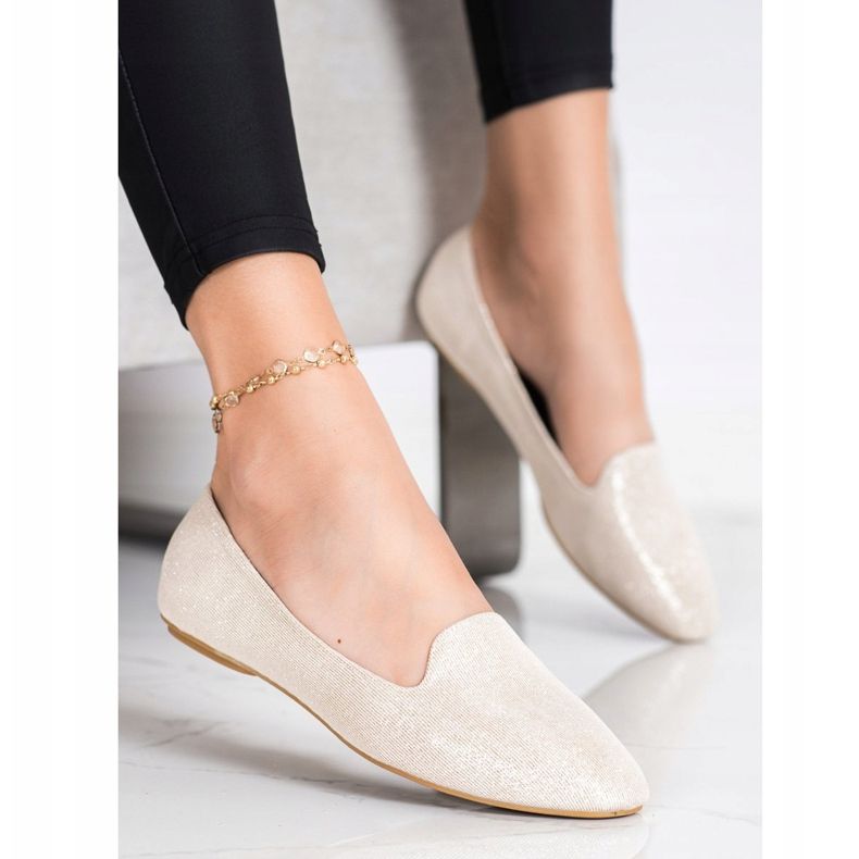 Super Mode Ballerine glitterate d'oro 1