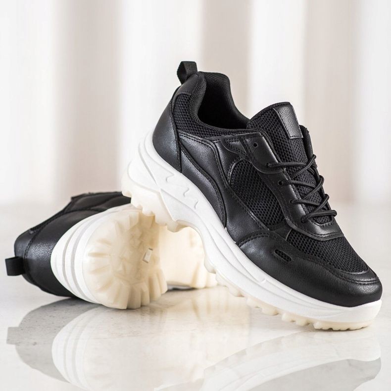 SHELOVET Sneakers Nere Con Rete nero 1