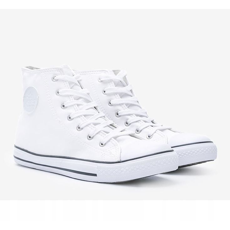 Sneakers bianche da uomo alla caviglia Quatros bianco 1