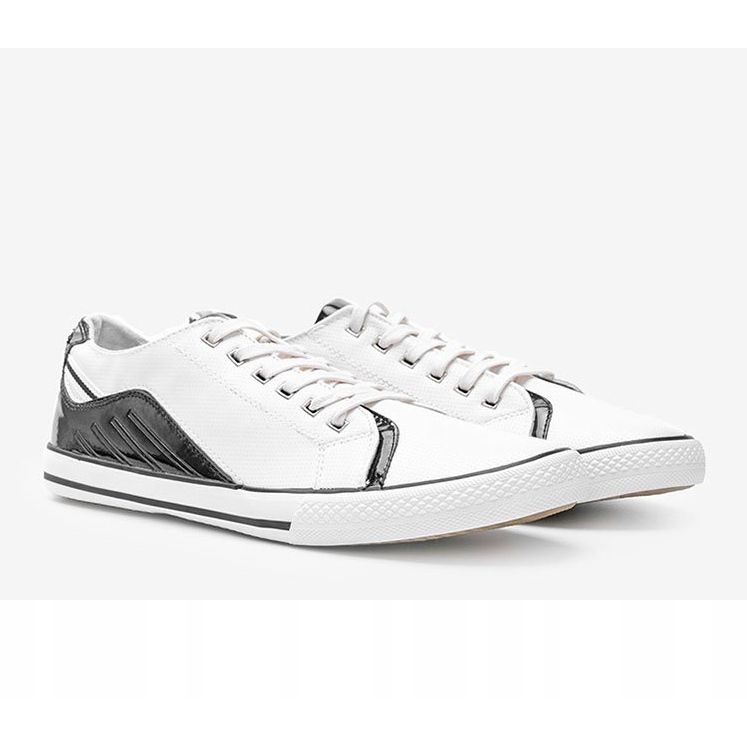 Sneakers bianche da uomo Darion bianco 1