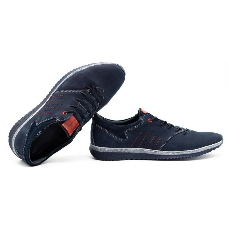 Olivier Scarpe casual da uomo 7070 blu navy 1