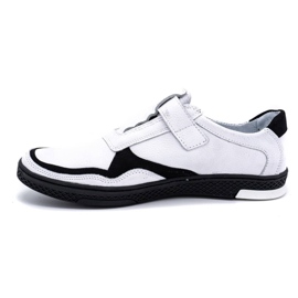 Polbut Scarpe casual da uomo in pelle 2102 bianche bianco 1