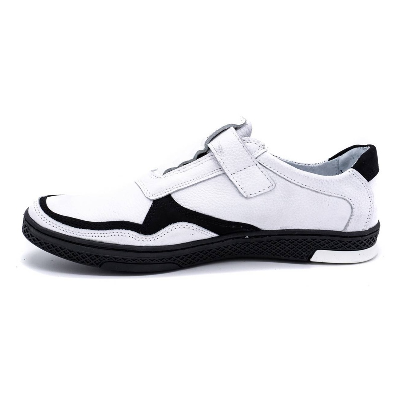 Polbut Scarpe casual da uomo in pelle 2102 bianche bianca 1