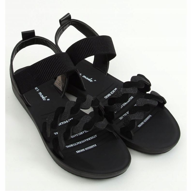 Sandali da donna neri 446 Black nero 1