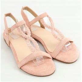 Sandali in camoscio rosa Z5721 Rosa 1