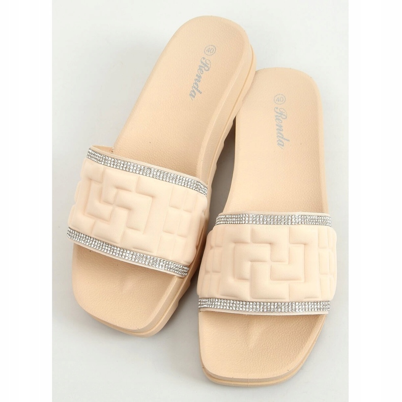 Pantofole da donna beige 35-211 Beige 1