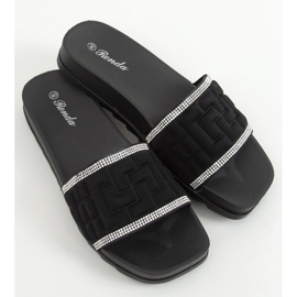 Pantofole nere da donna nere 35-211 nere nero 1