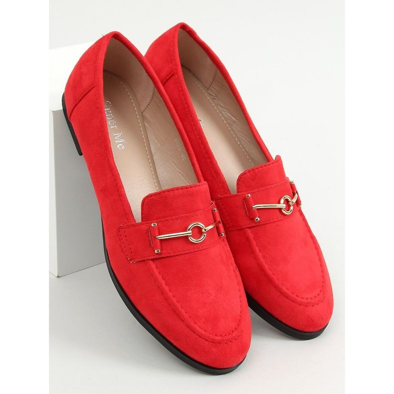 Mocassini rossi da donna GQ01 Red rosso 1