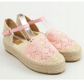 Espadrillas in pizzo rosa 919-4 Pink 1