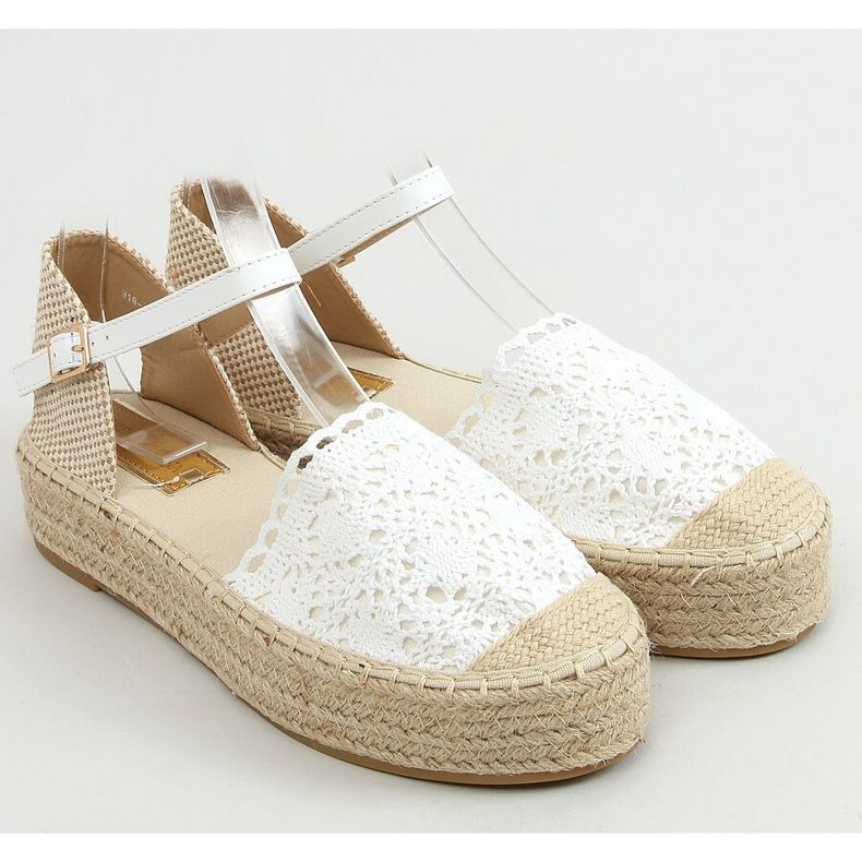 Espadrillas in pizzo bianco 919-4 White bianca 1