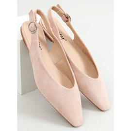 Ballerine con tacco aperto rosa SD01P Pink 1