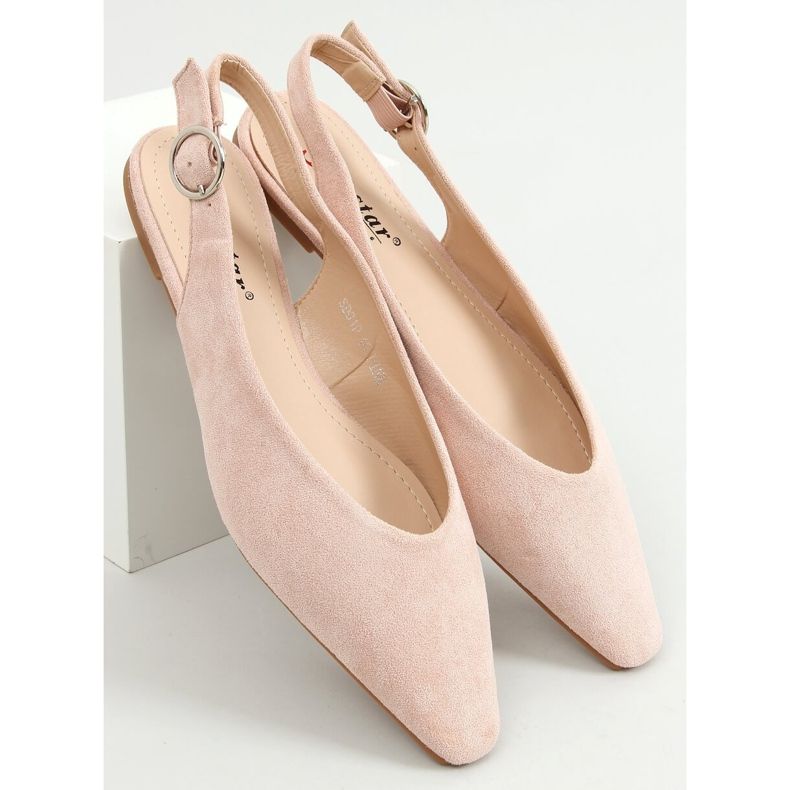 Ballerine con tacco aperto rosa SD01P Pink 1