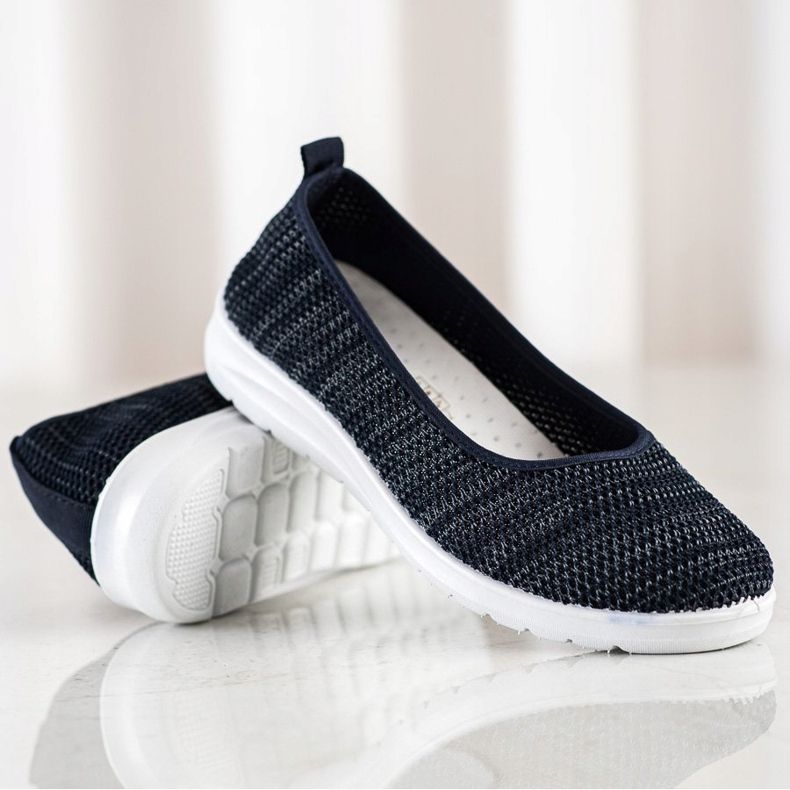 SHELOVET Scarpe da ginnastica senza lacci blu navy blu 1