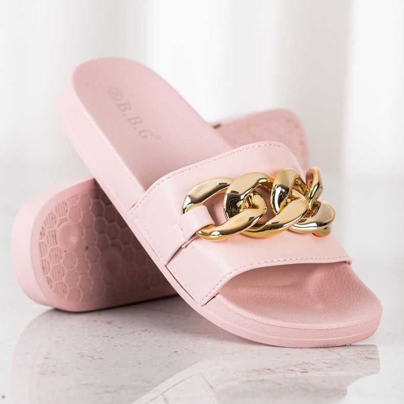 SHELOVET Pantofole Rosa Con Ornamento 2