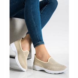 SHELOVET Scarpe sportive traforate beige 1
