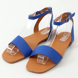 Sandali con catena Fiordaliso HY23-11 Blu 1