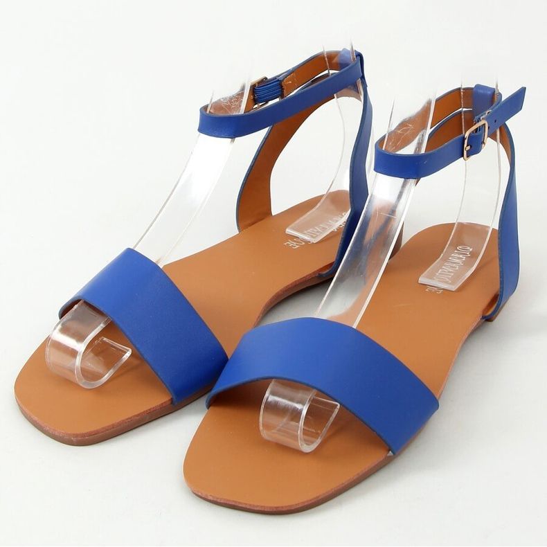 Sandali con catena Fiordaliso HY23-11 Blu 1