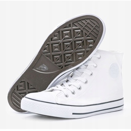 Sneakers bianche da donna Savannah alla caviglia bianco 1