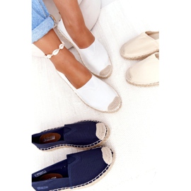 Espadrillas su suola intrecciata Big Star HH274493 Bianco beige 3