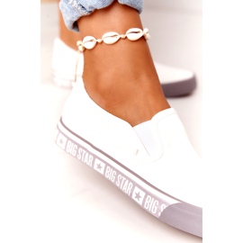 Sneakers da donna Slip-on Big Star HH274007 Bianco 4