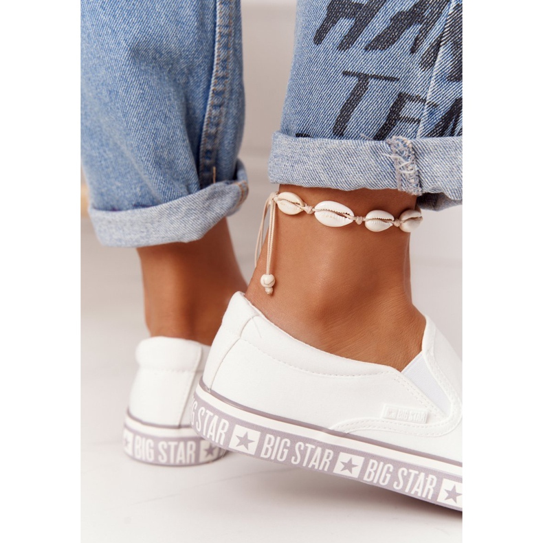 Sneakers da donna Slip-on Big Star HH274007 Bianco bianca 3