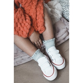 Sneakers Basse Bambini Con Velcro Big Star HH374095 Bianco bianca 9