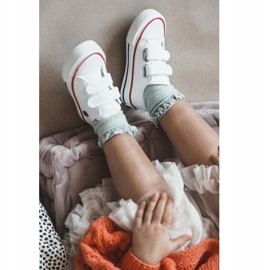 Sneakers Basse Bambini Con Velcro Big Star HH374095 Bianco 1