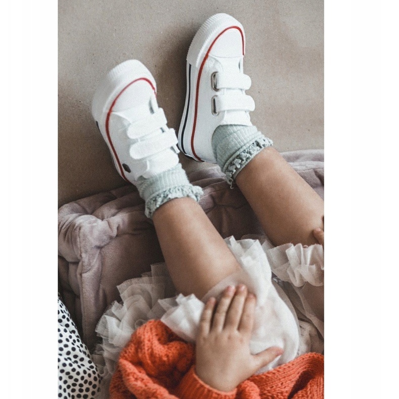 Sneakers Basse Bambini Con Velcro Big Star HH374095 Bianco bianca 1