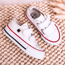 Sneakers Basse Bambini Con Velcro Big Star HH374095 Bianco 6