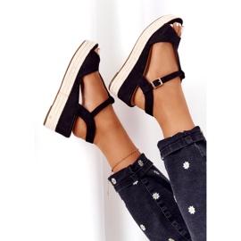 PG1 Sandali con zeppa Graciosa neri 9R93 Nero 5