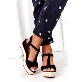 PG1 Sandali con zeppa Graciosa neri 9R93 Nero 2