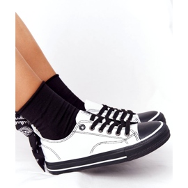 Sneakers da Donna in Pelle Big Star HH274147 Bianche e Nere bianco nero 3