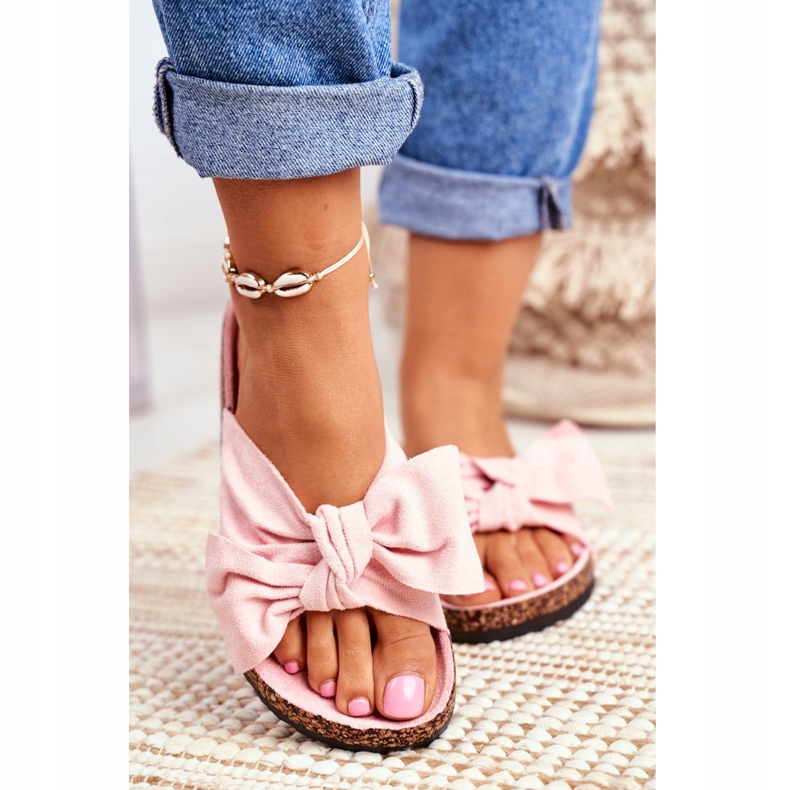 PS1 Infradito da donna con fiocco Wendy CK02P Rosa 2