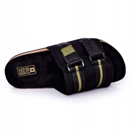 Pantofole profilate da uomo Big Star HH174058 Nere nero 1