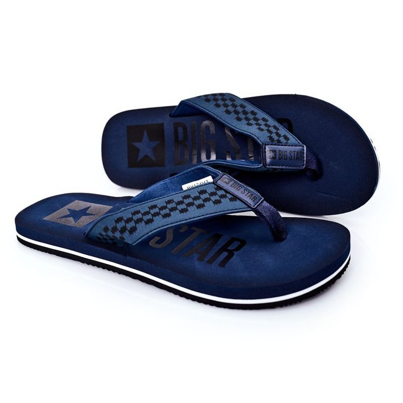 Infradito da uomo Big Star HH174812 Blu navy 1