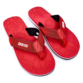 Infradito da uomo Big Star HH174819 Rosso 1