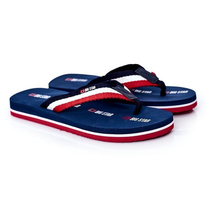 Infradito da uomo Big Star HH174827 Blu marino blu navy 1