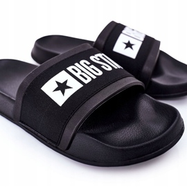 Pantofole nere Big Star HH174831 da uomo nero 1