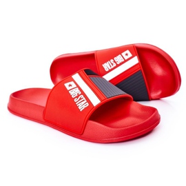 Pantofole da uomo Big Star HH174835 rosse rosso 1