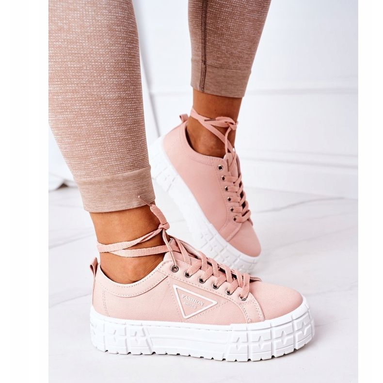 Sneakers da donna sulla piattaforma rosa Big City Life 2