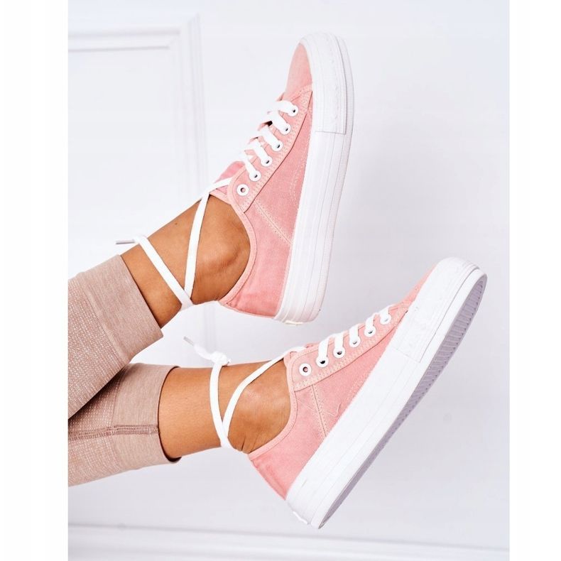 Sneakers da donna Lee Cooper LCW-21-31-0125L Corallo rosa 1