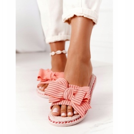 PS1 Pantofole di gomma con fiocco rosa Gabriell 2