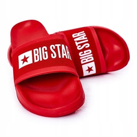 Pantofole da uomo Big Star HH174832 rosse rosso 1
