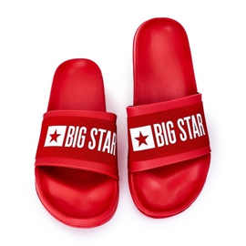 Pantofole da uomo Big Star HH174832 rosse rosso 2