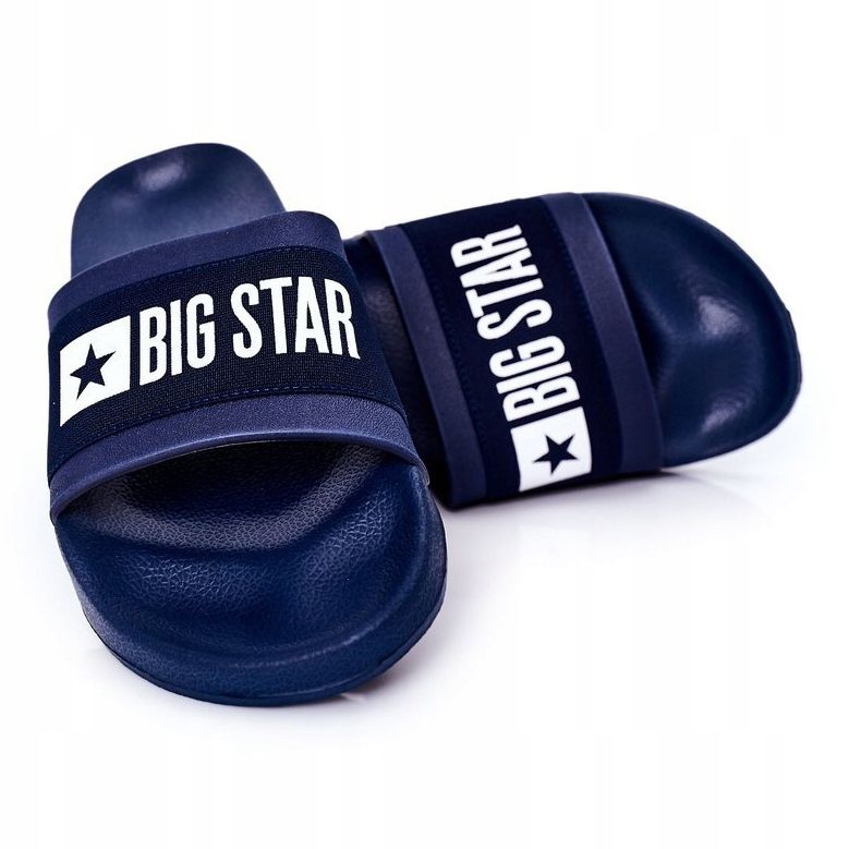 Pantofole da uomo Big Star HH174833 blu navy 1