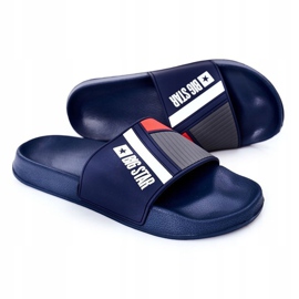 Pantofole da uomo Big Star HH174837 blu navy 2