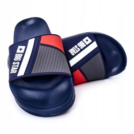Pantofole da uomo Big Star HH174837 blu navy 1