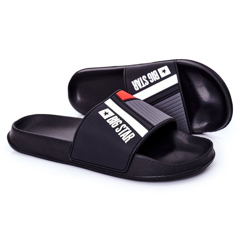 Pantofole da uomo Big Star HH174836 nere nero 1