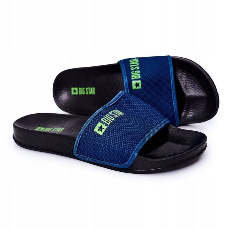 Pantofole da uomo Big Star DD174708 blu navy 1