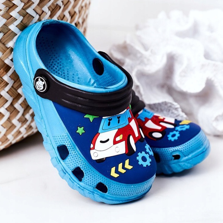 Pantofole in schiuma per bambini Crocs Blu Nero Oscar 2
